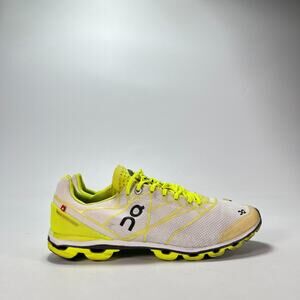 On Running Cloudflash Neon White Ultra Lightweight Road Racing Shoes Womens Sz 7